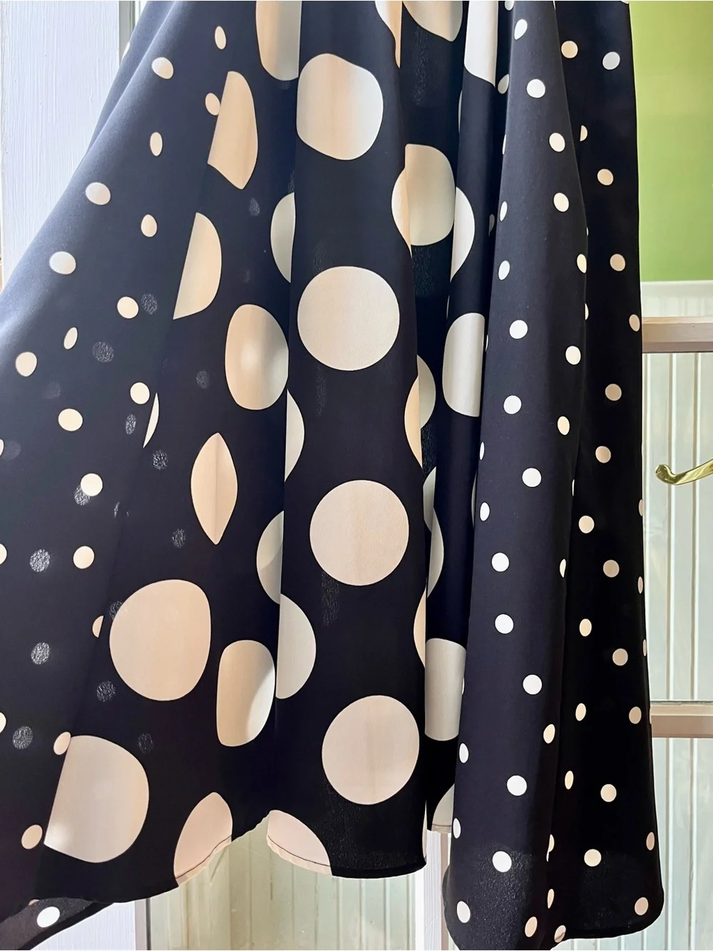 Topshop UK Black & White Polka Dot High-Low Dress, Backless Strappy top,  Ruffle - Picture 7 of 13